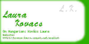 laura kovacs business card