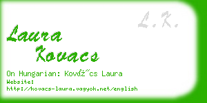 laura kovacs business card